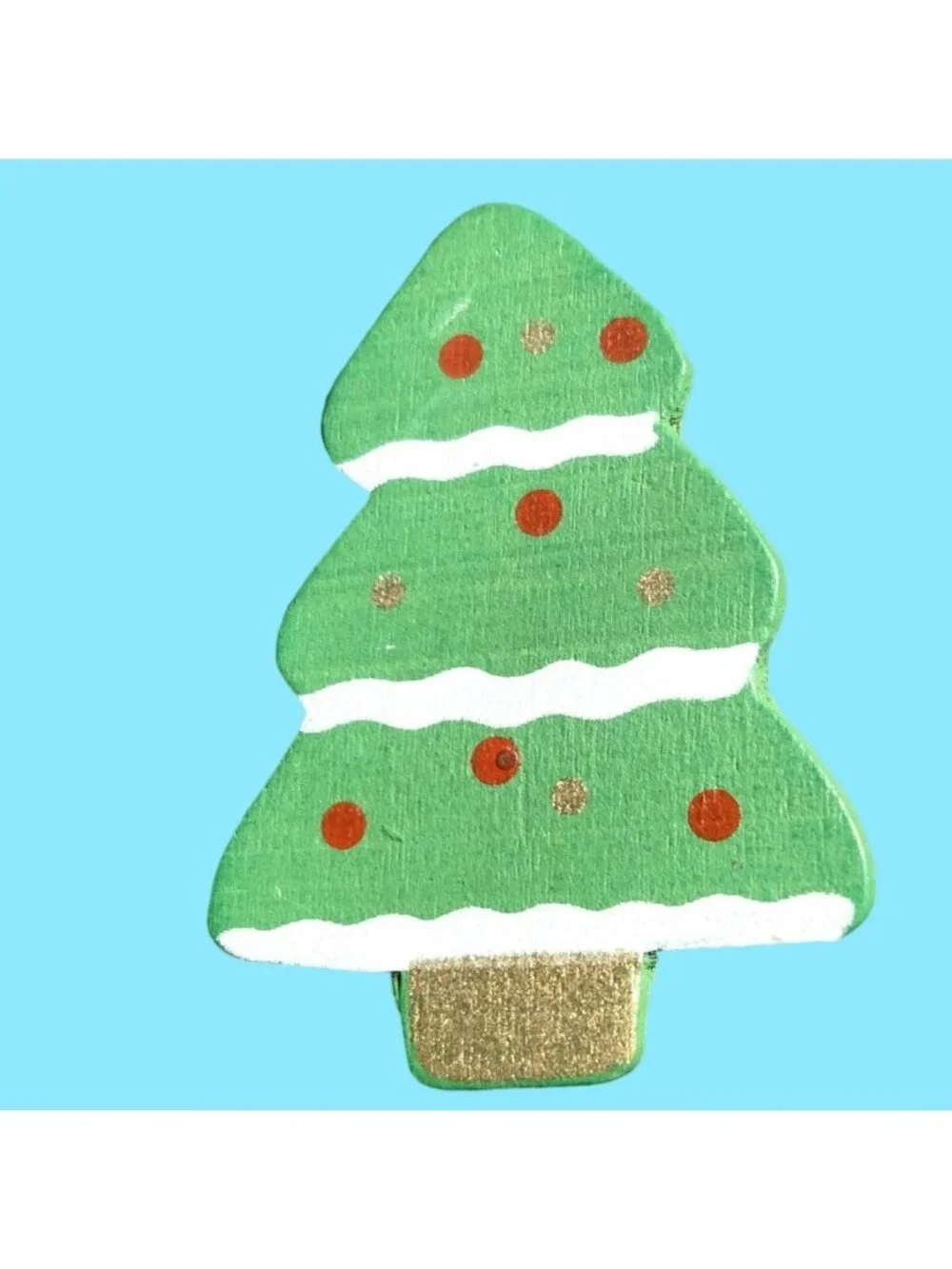Christmas Tree Pin Brooch Vintage Holiday Holiday Cabin Rustic Wooden Lodge